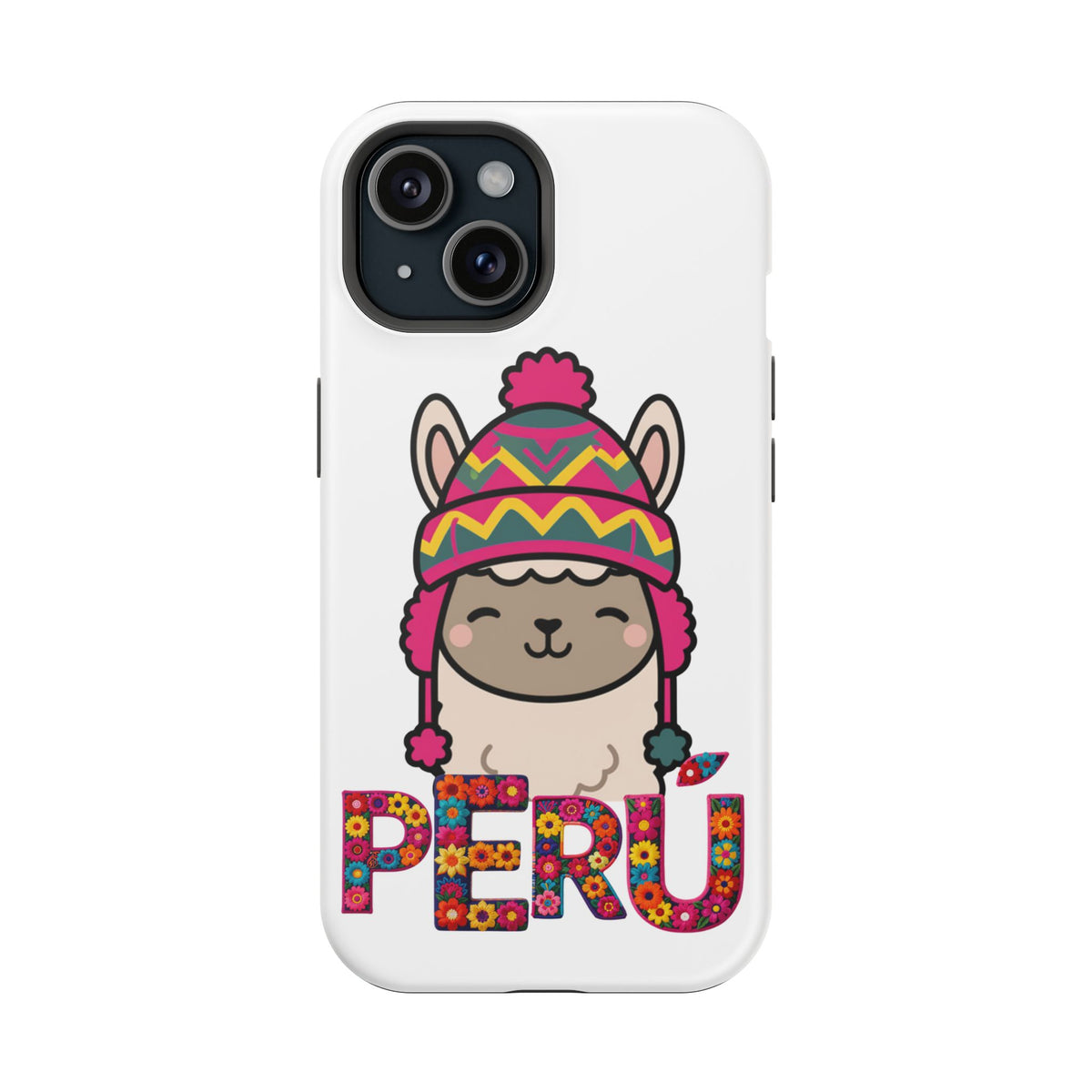 Best Peru Phone Case – Cute Llama with Chullo | Peruvian Gift