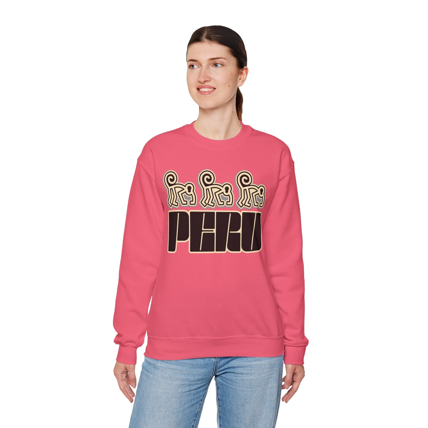 Best Peru Nazca Monkey Sweatshirt - Peruvian Crewneck