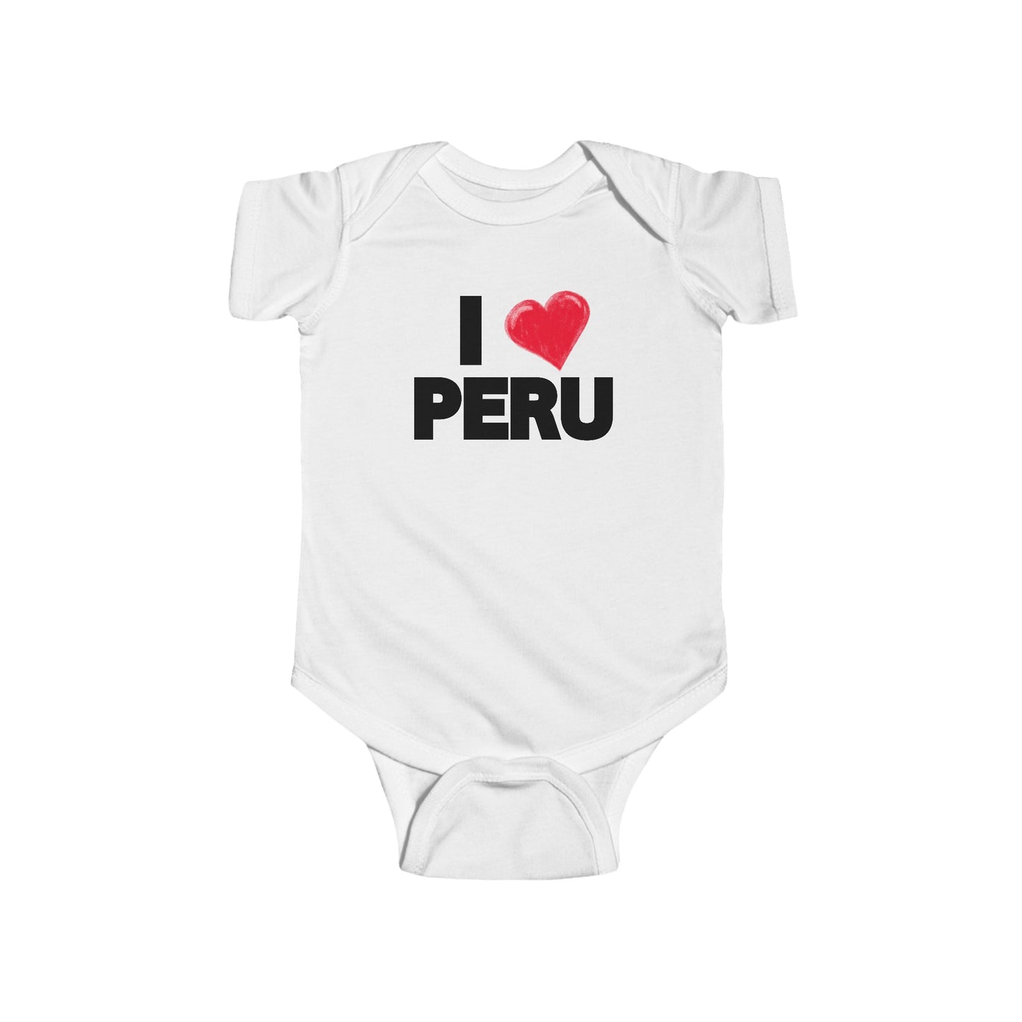 Best Unisex Peruvian Infant Fine Jersey Bodysuit "I Love Peru"