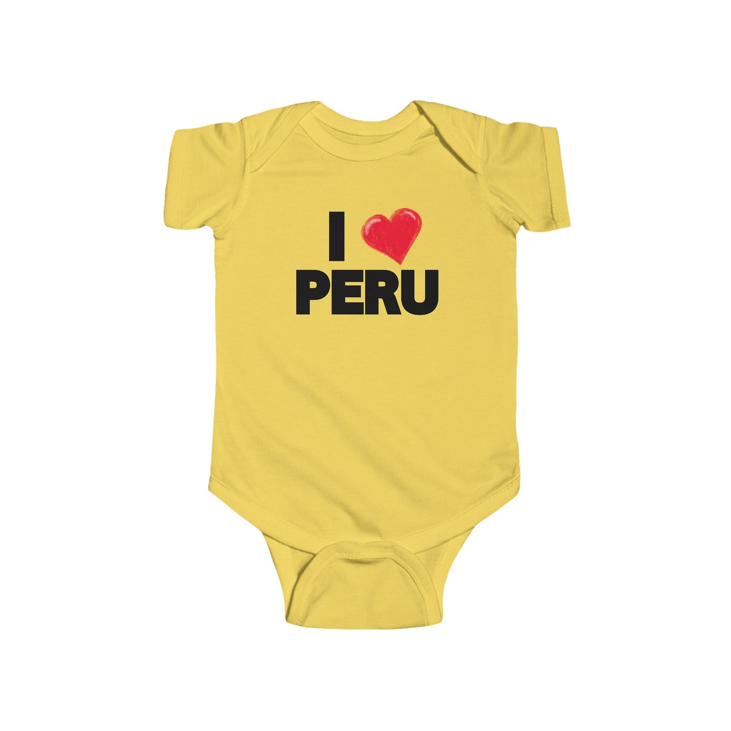 Best Unisex Peruvian Infant Fine Jersey Bodysuit "I Love Peru"