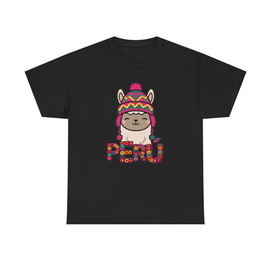 Best Peru Chullo Llama T-Shirt USA Unisex Andean Pride Tee