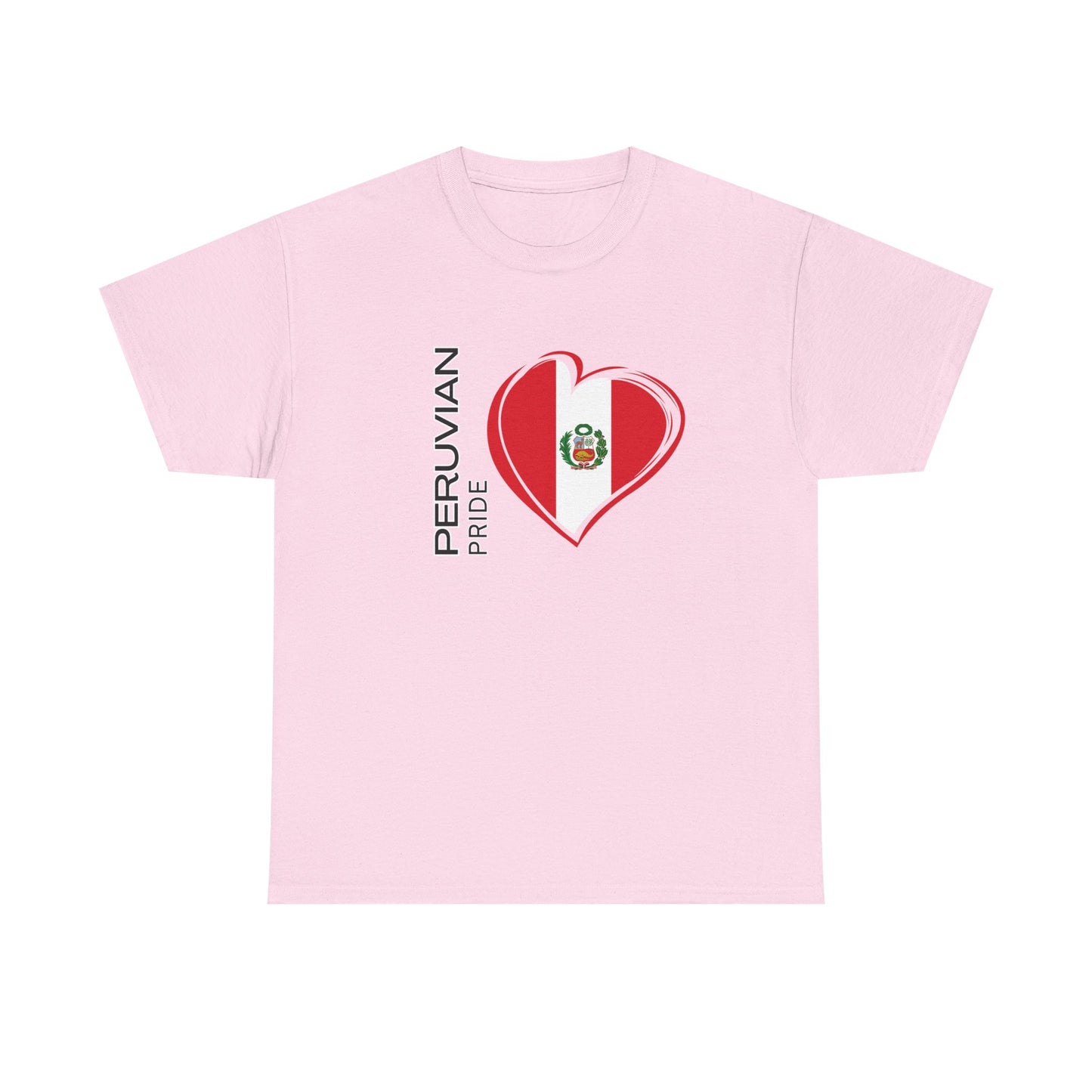 Best Peruvian Pride T-Shirt USA Unisex Flag Heart Tee