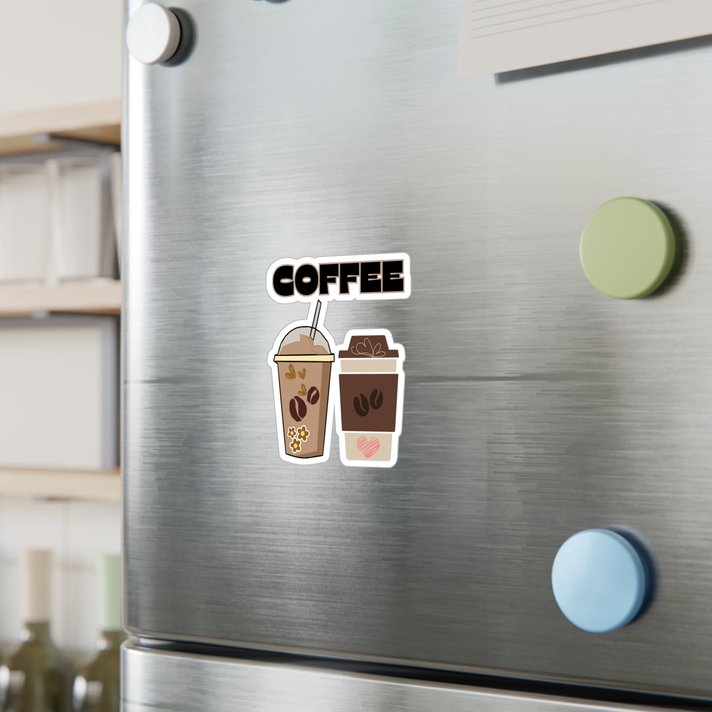 Best Coffee Sticker USA Waterproof Vinyl Decal Iced Hot Coffee