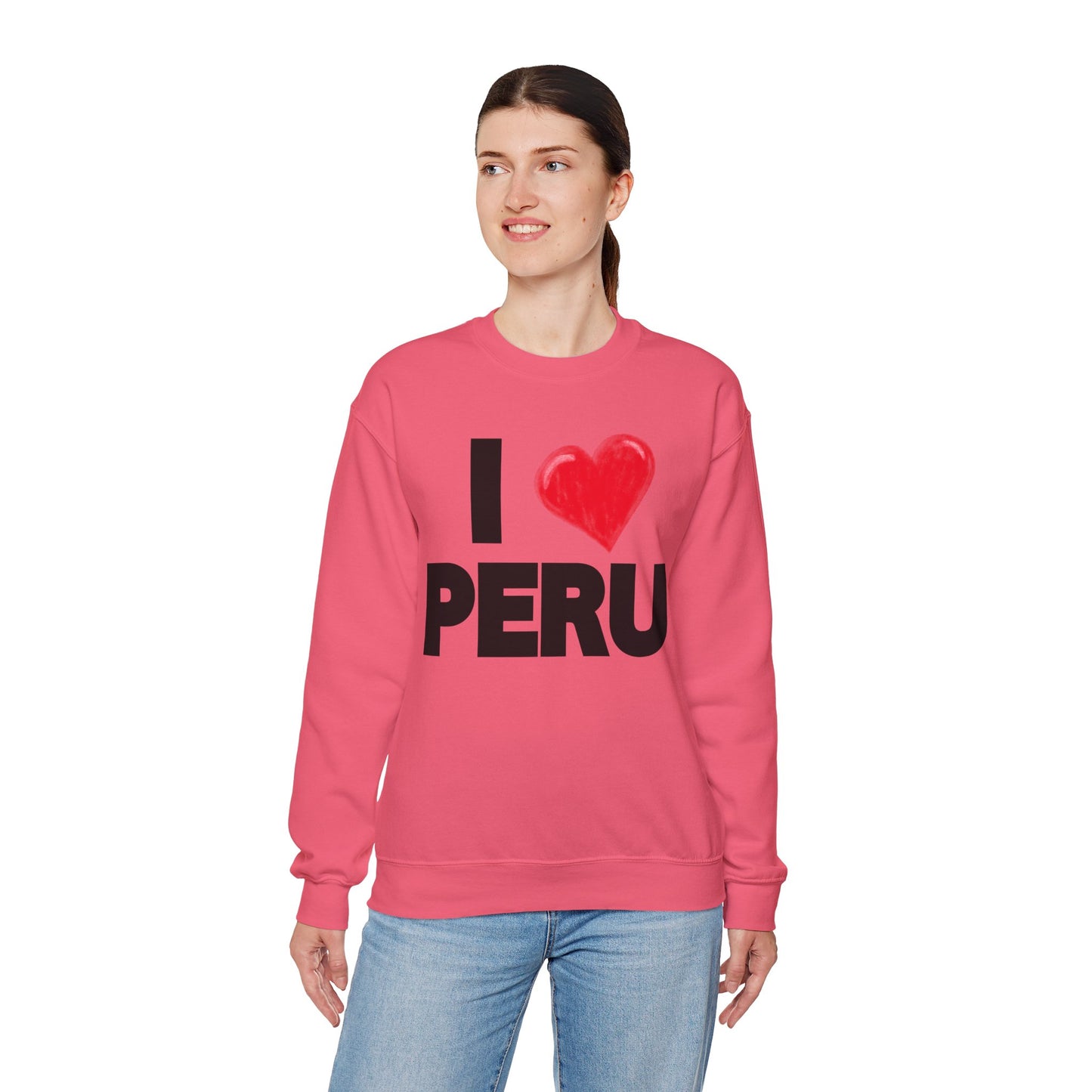 Best Peruvian Unisex Sweatshirt "I Love Peru"