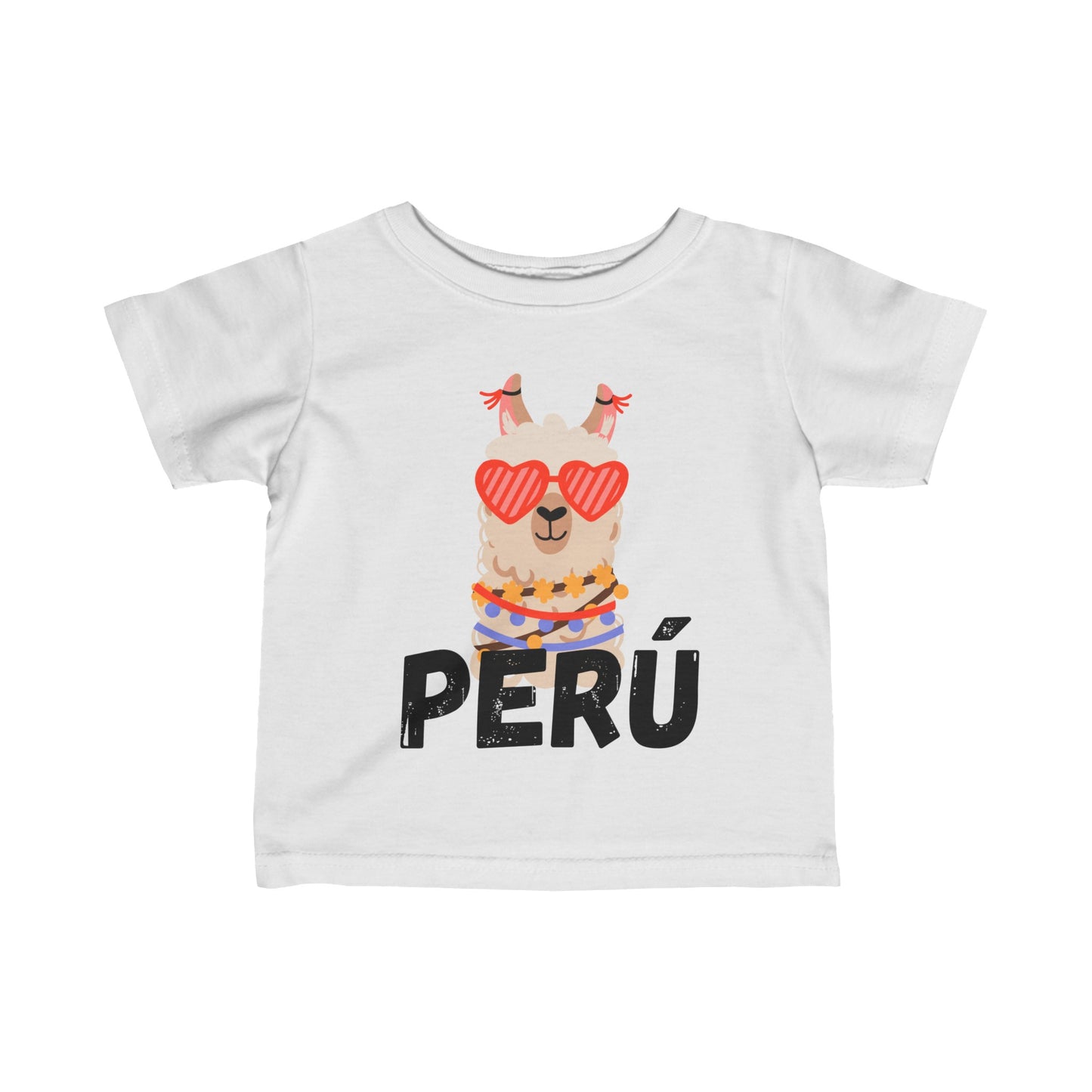 Best Peruvian Infant Fine Jersey Tee "Peru Lama Heart"