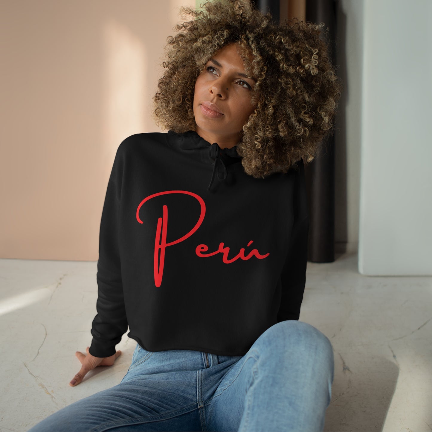 Peruvian Crop Hoodie "Peru"