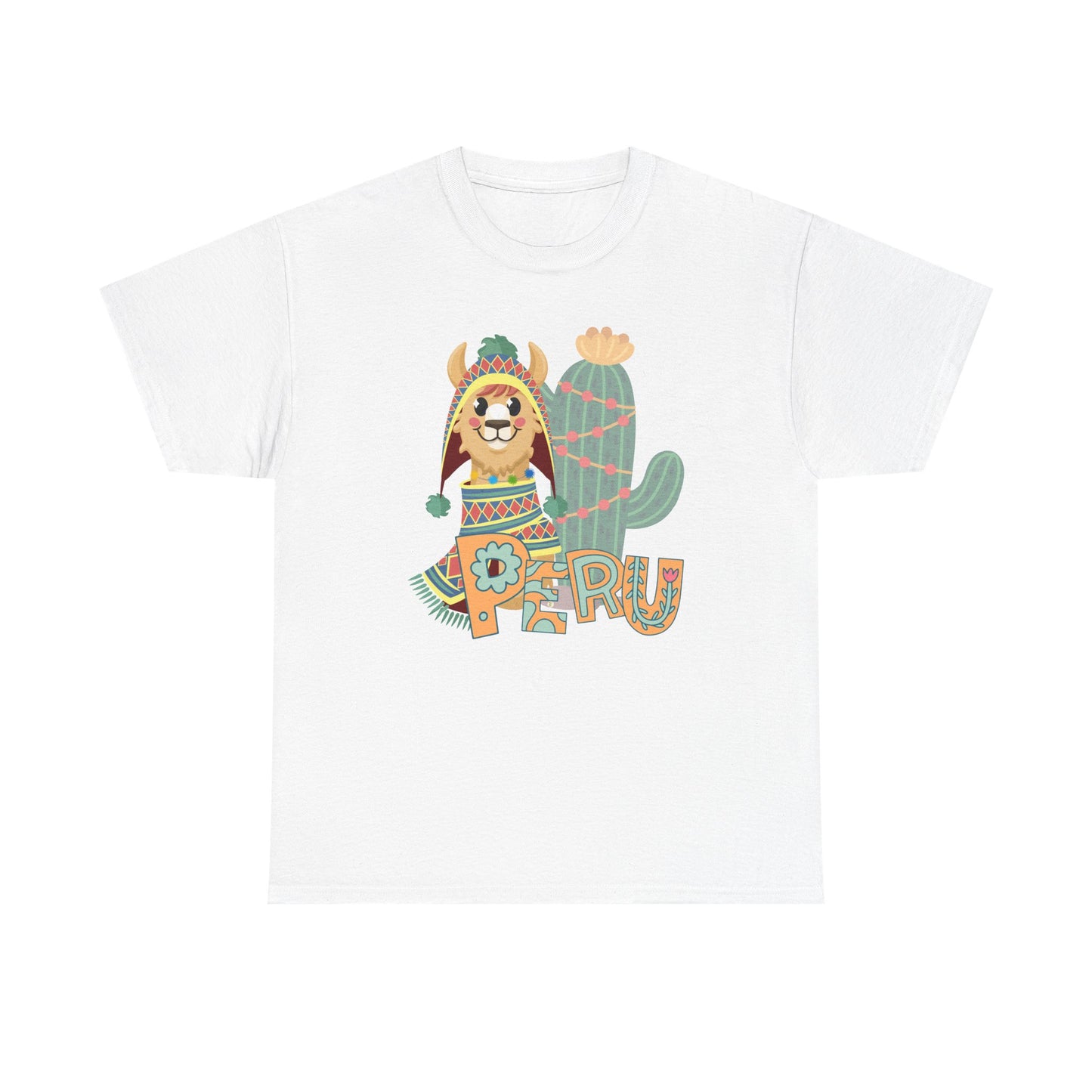 Best Peru Chullo Llama T-Shirt USA — Peruvian Pride Tee