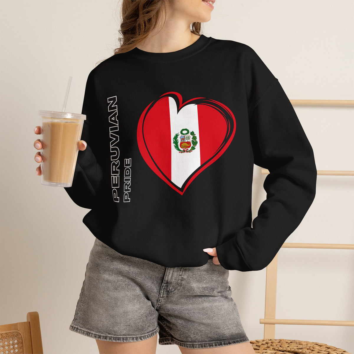 Copy of Best I Love Peru Sweatshirt - Andean Textile Crewneck Gift