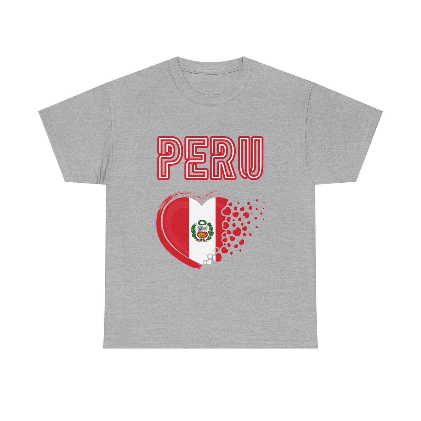 Best Peru Heart Flag T-Shirt - Peruvian Pride Tee