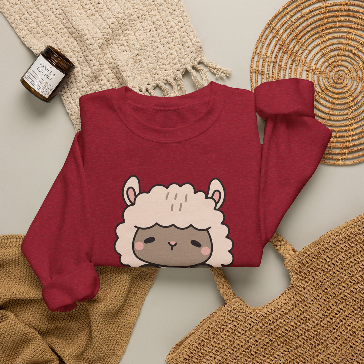 Best Peru Floral Llama Sweatshirt - Crewneck