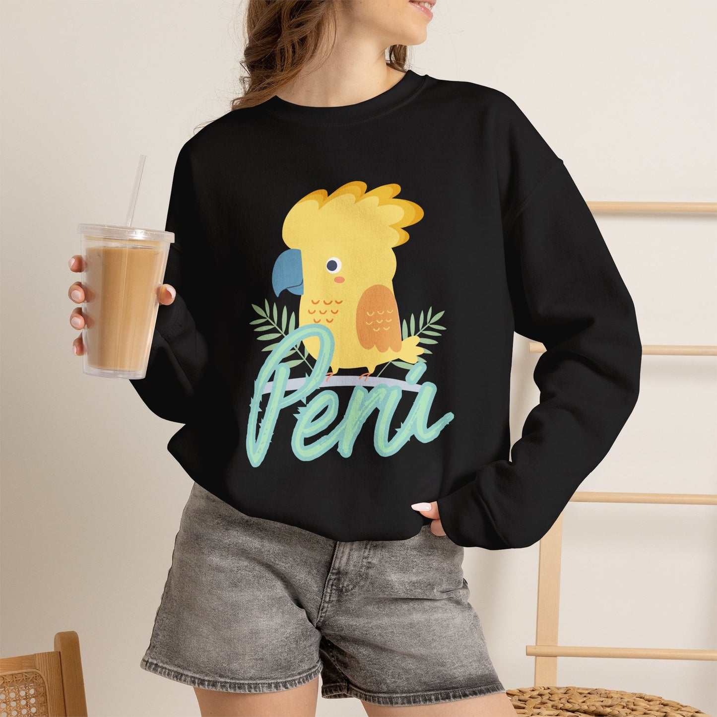 Best Peruvian Unisex Sweatshirt "Gallito de las Rocas"