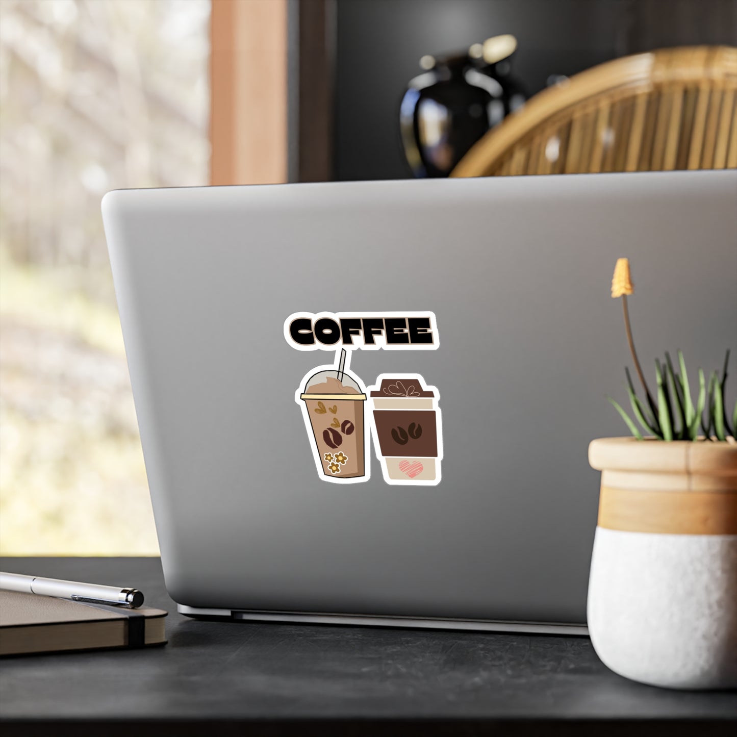 Best Coffee Sticker USA Waterproof Vinyl Decal Iced Hot Coffee