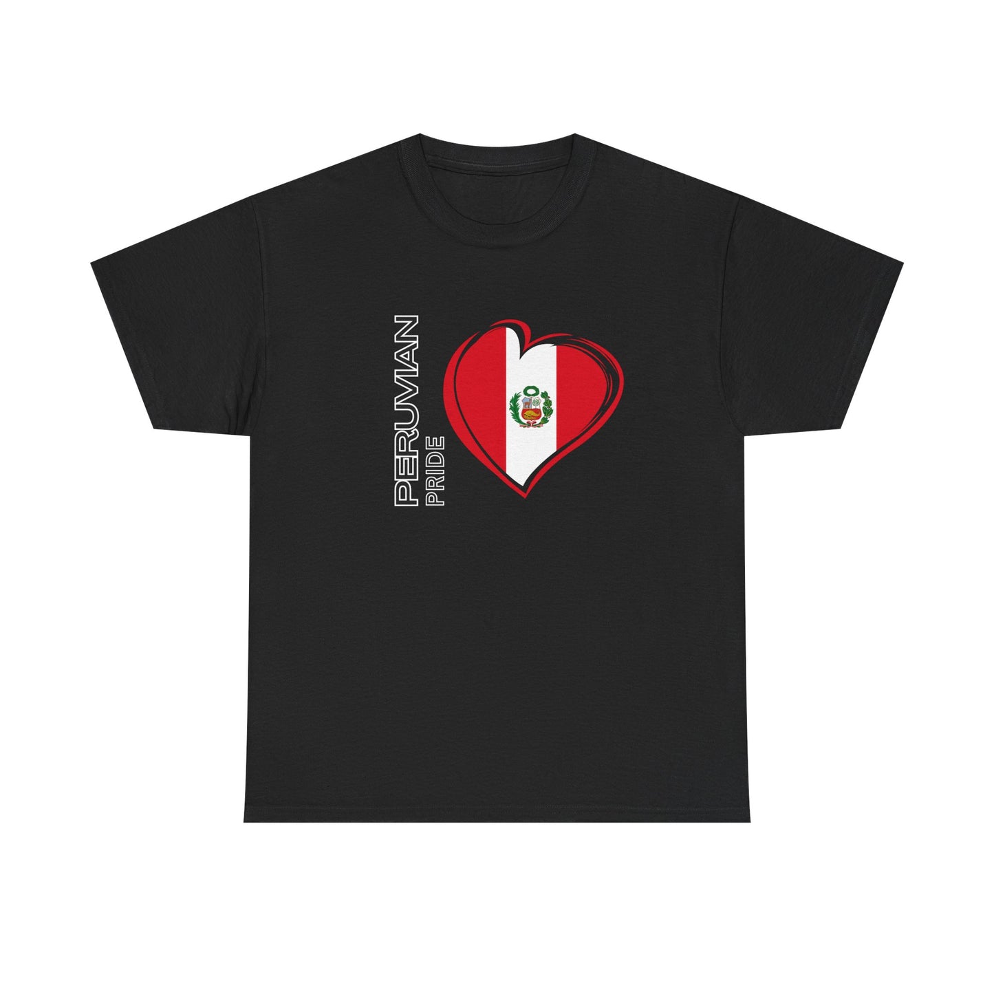 Best Peruvian Pride T-Shirt USA Unisex Flag Heart Tee