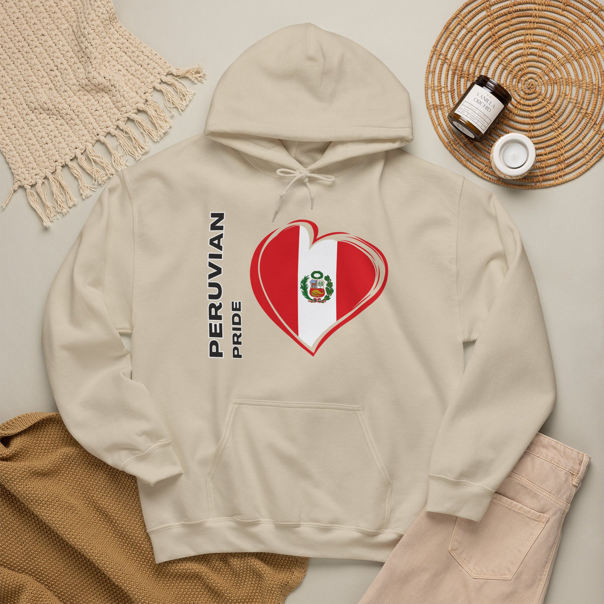 Best Peruvian Pride Hoodie - Peru Flag Heart Gift, Unisex