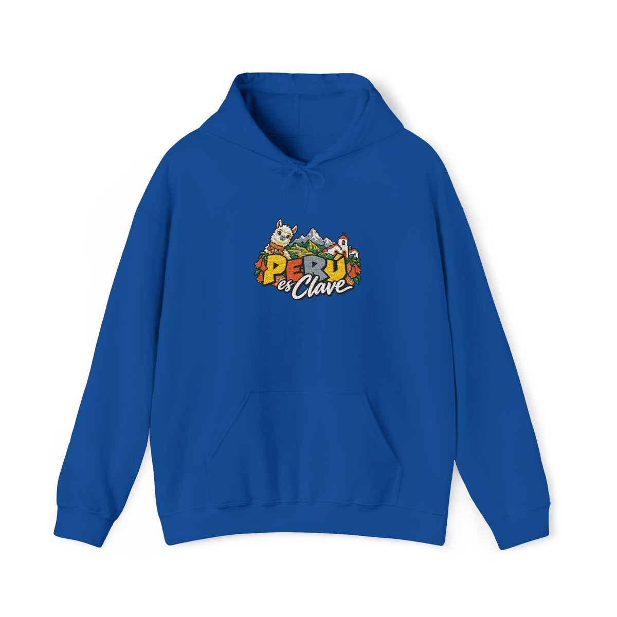 Best Perú es Clave Embroidered Hoodie - Alpaca & Andes Gift