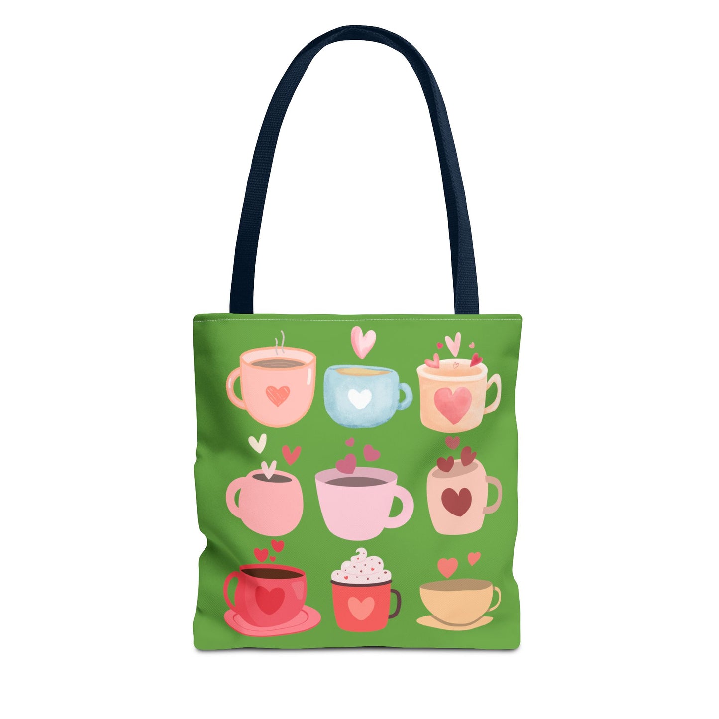 Best Coffee Tote Bag "Coffee Mugs Heart"