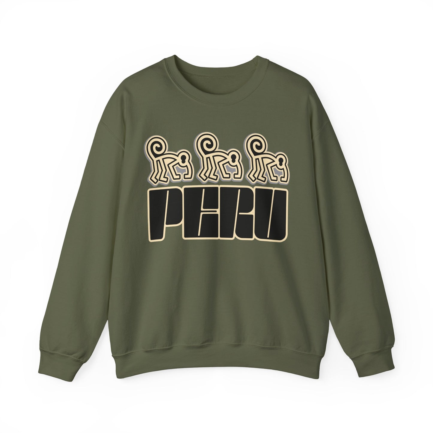 Best Peru Nazca Monkey Sweatshirt - Peruvian Crewneck