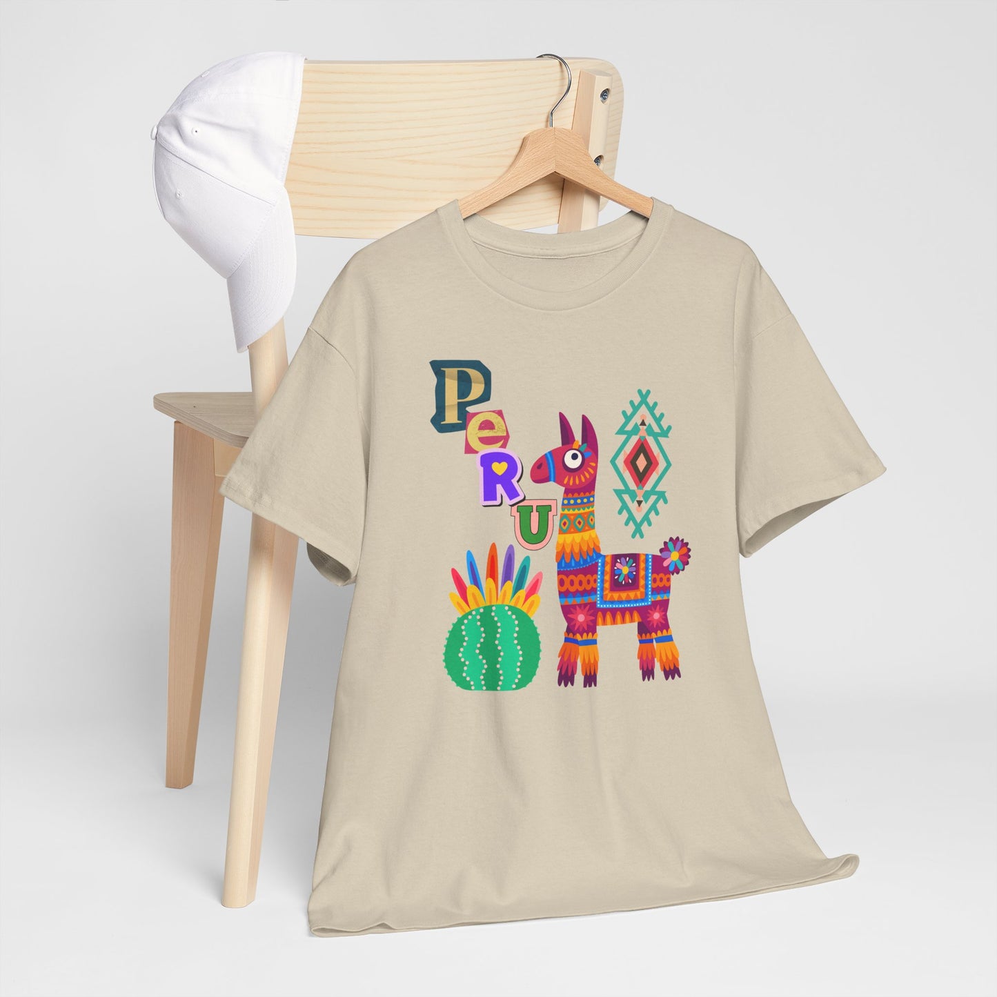 Best Peruvian Llama T-Shirt USA Colorful Peru Pride Unisex Tee