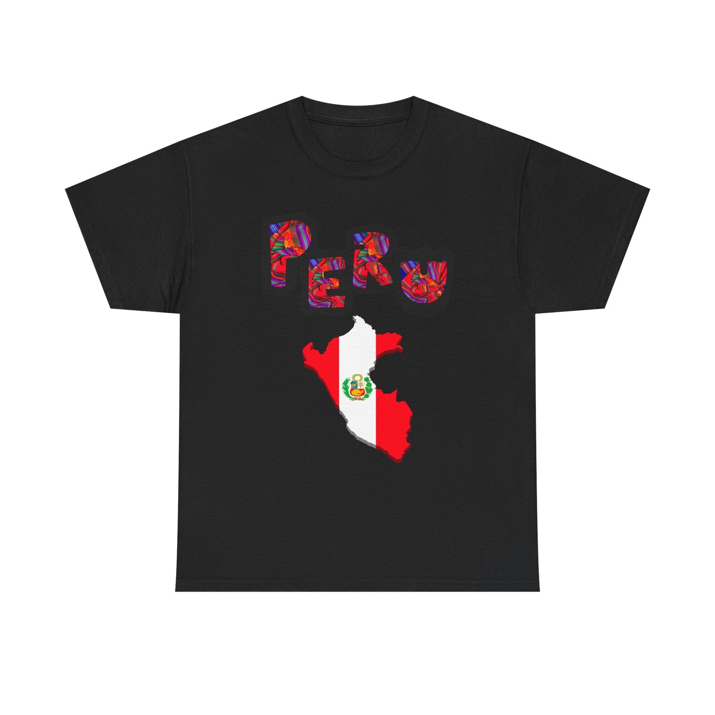Best Peruvian T-shirt USA Unisex | Peru Map Flag Tee