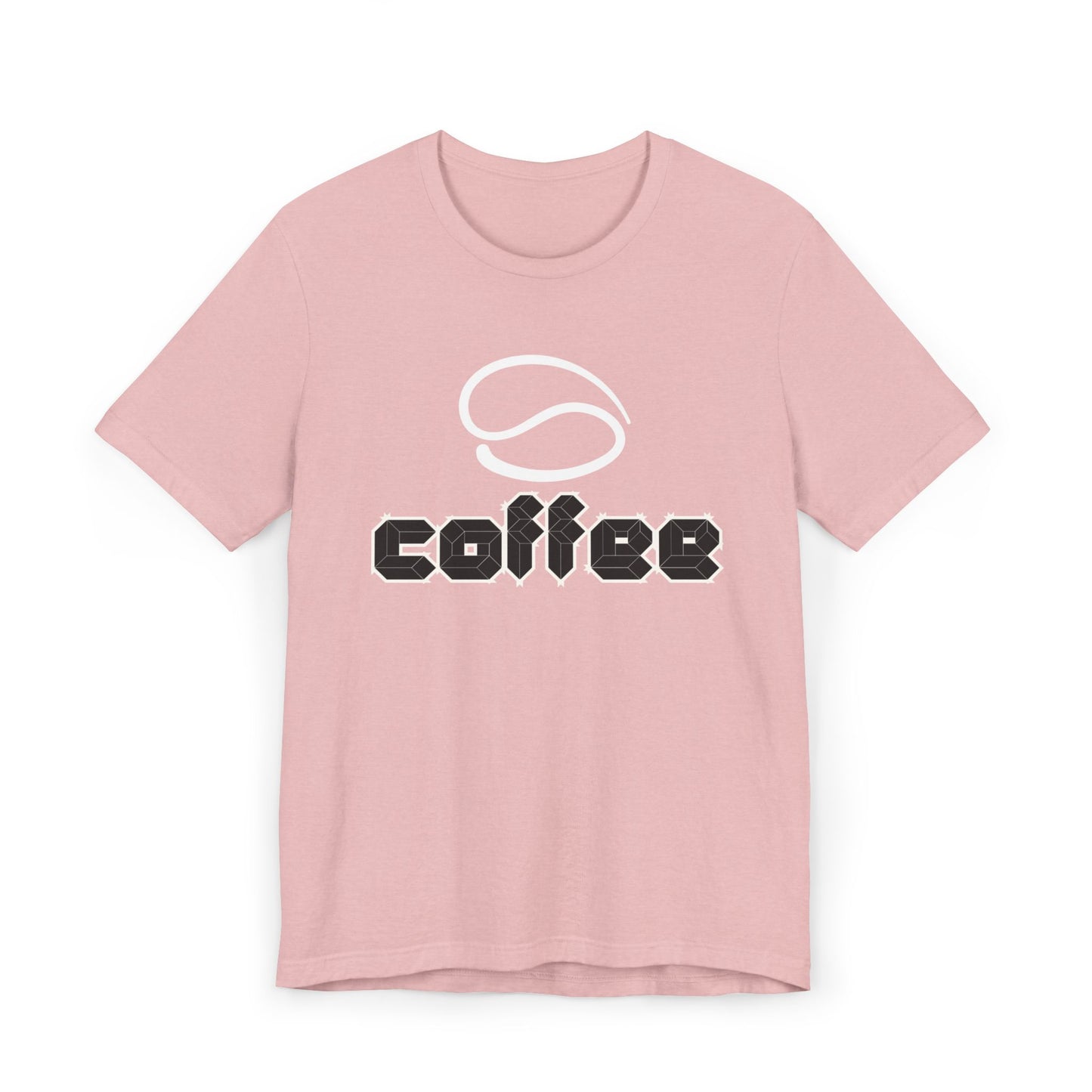 Geometric Coffee Logo T-Shirt – Modern Coffee Bean Graphic Tee for Coffee Lovers (USA Only)