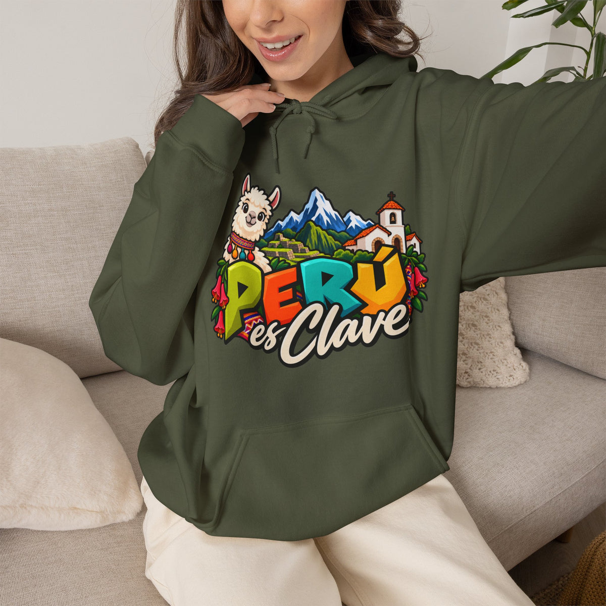Best Perú es Clave Hoodie - Alpaca & Machu Picchu Gift