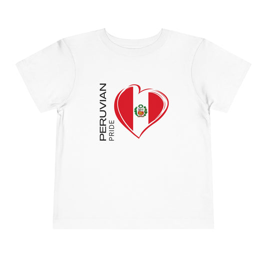 Best PeruvianToddler Short Sleeve Tee "Peruvian Pride Flag"