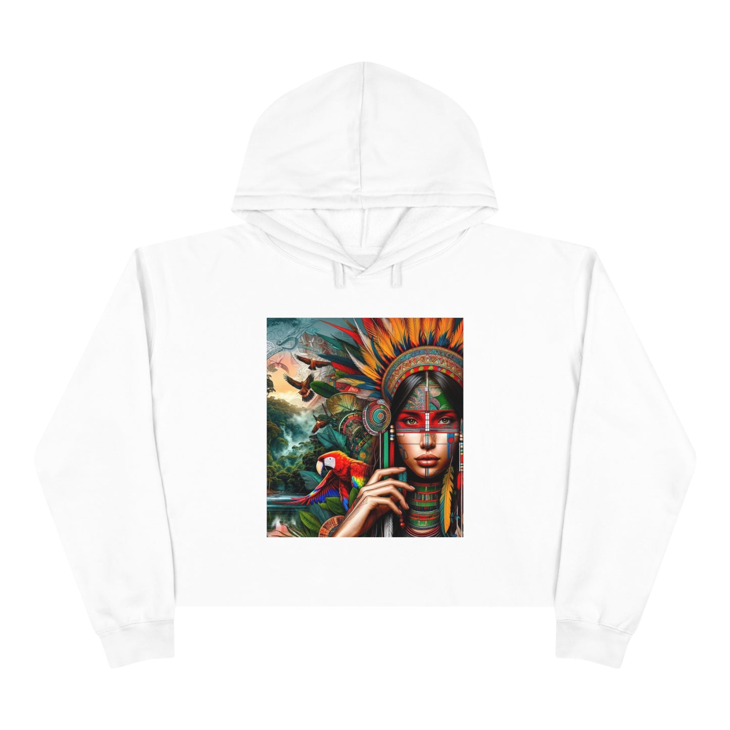 Peruvian Crop Hoodie "Ashaninka"