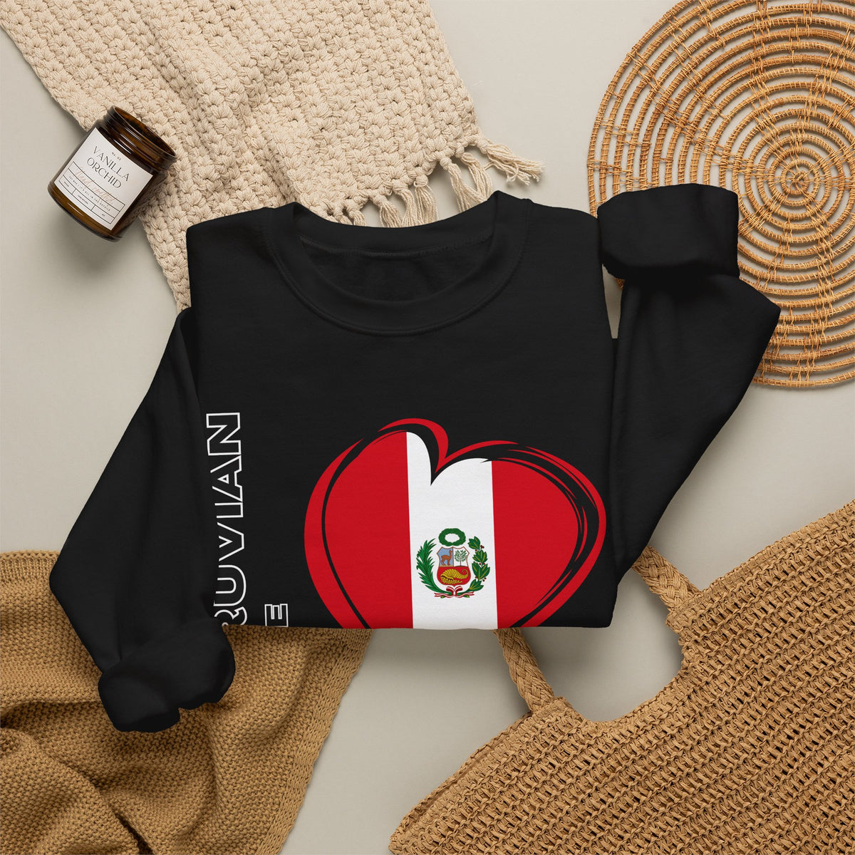 Copy of Best I Love Peru Sweatshirt - Andean Textile Crewneck Gift