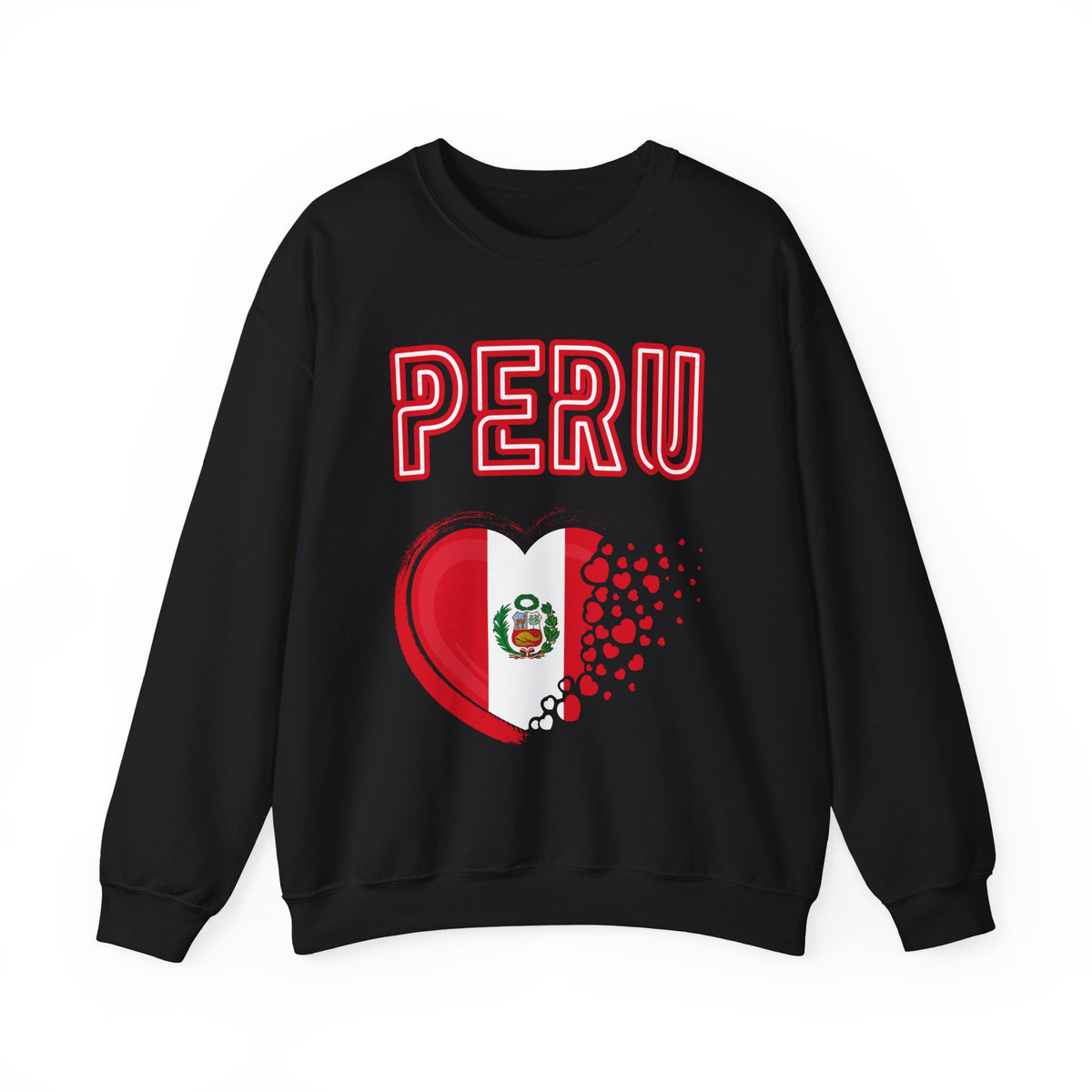 Best Peru Heart Flag Sweatshirt - Crewneck