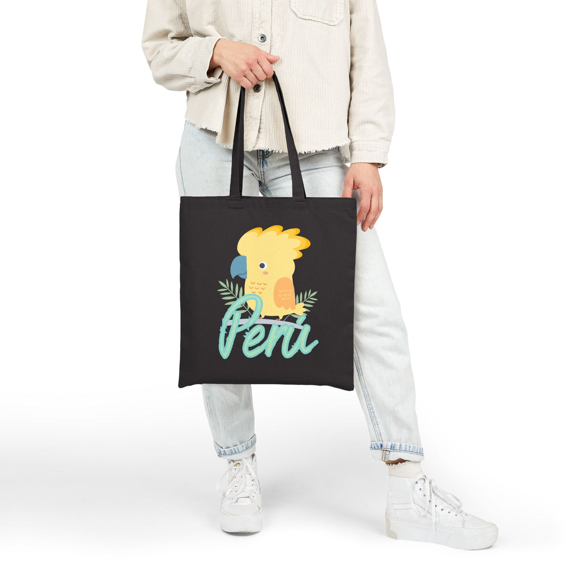 Best Peruvian Canvas Tote Bag "Gallito de las Rocas"