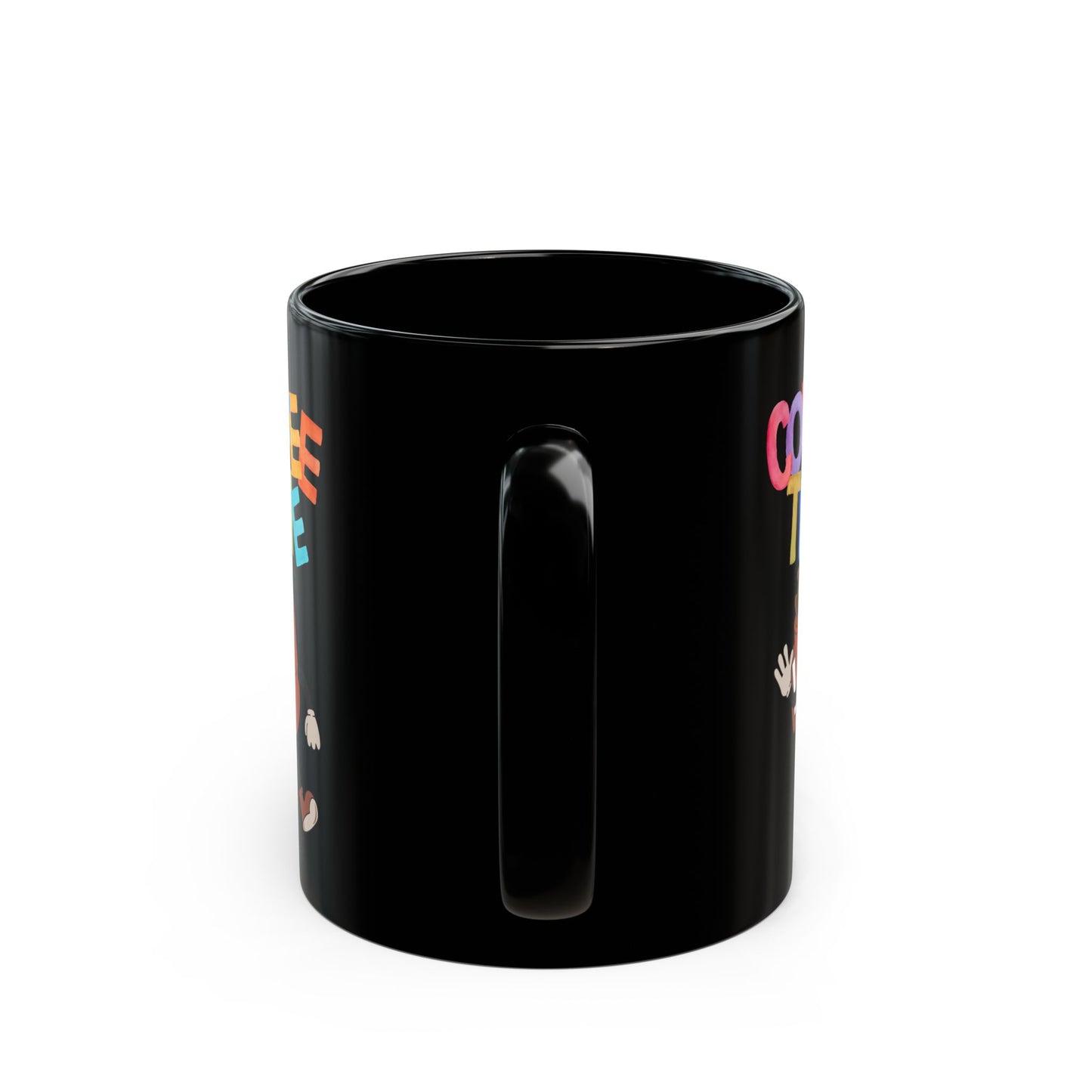 Best Black Coffee Mug with Cheerful Coffee Companion: Midnight Mocha Meetup