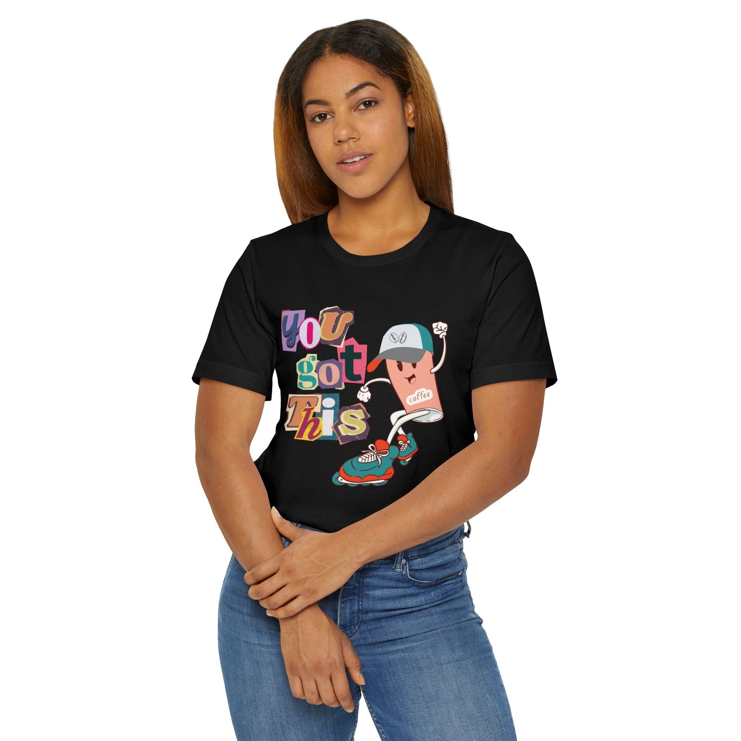 You Got This Coffee Skater T-Shirt – Fun Motivational Graphic Tee for Coffee Lovers (USA Only)