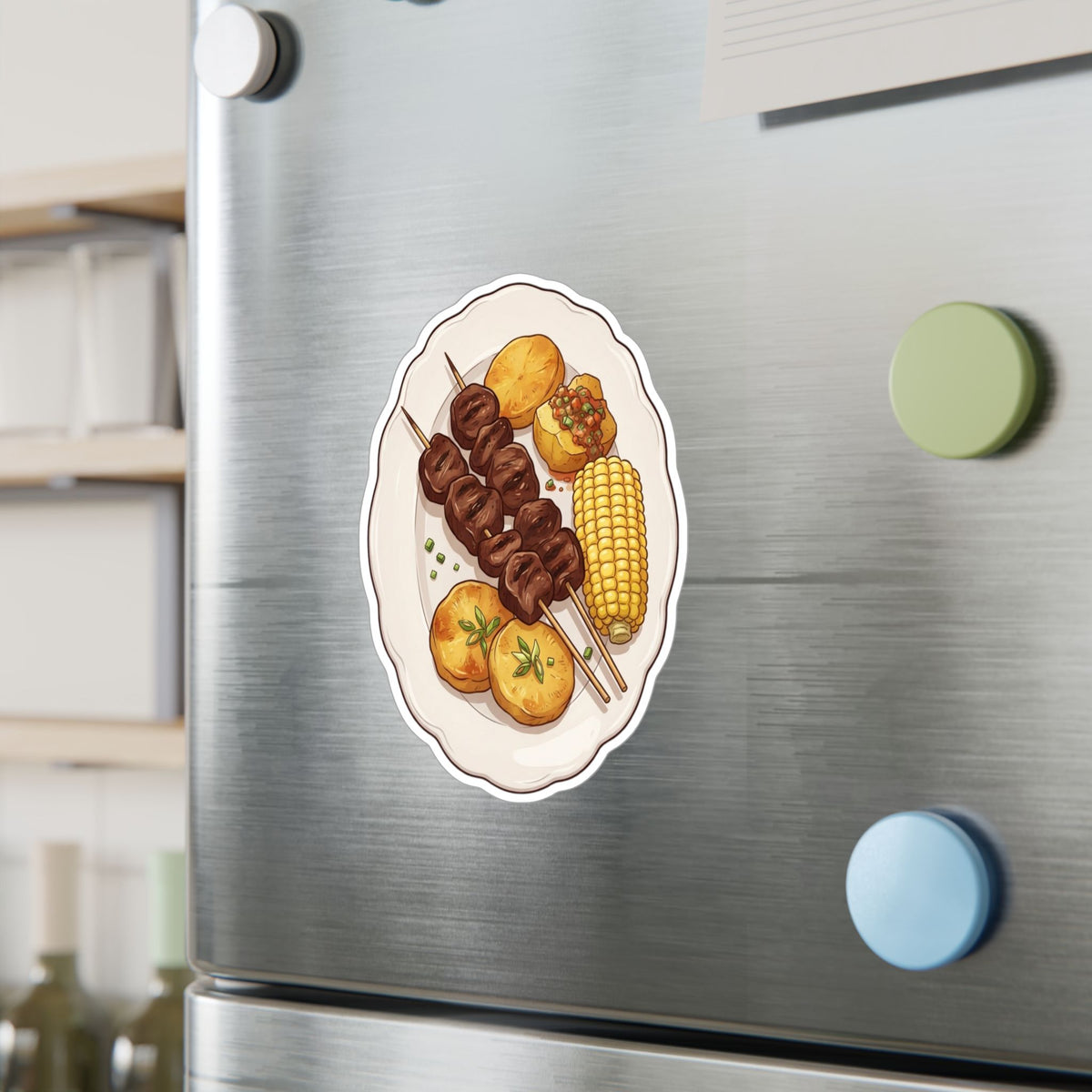 Best Anticuchos Sticker - Peruvian Food Vinyl Decal Gift