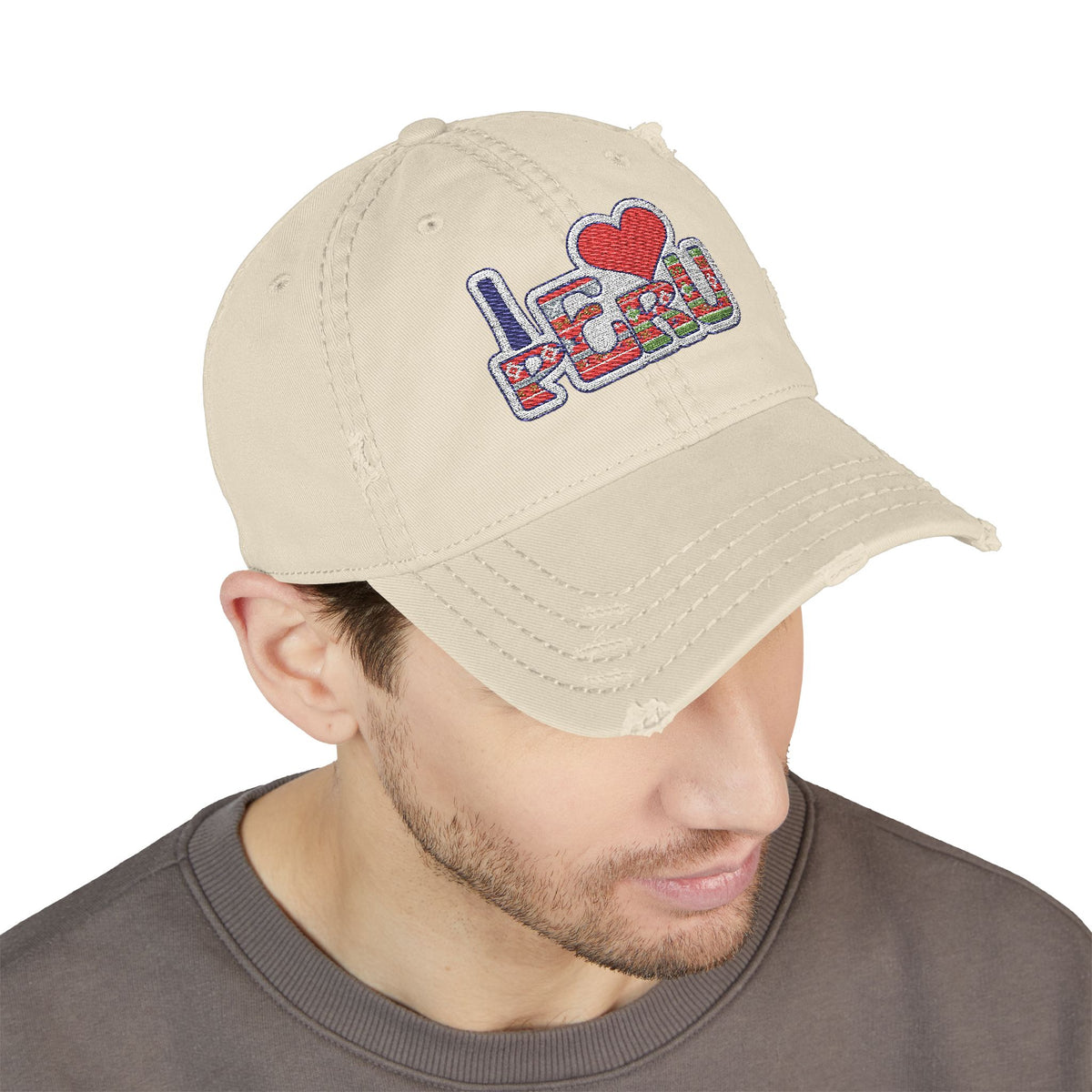 Best I Love Peru Embroidered Hat in the USA