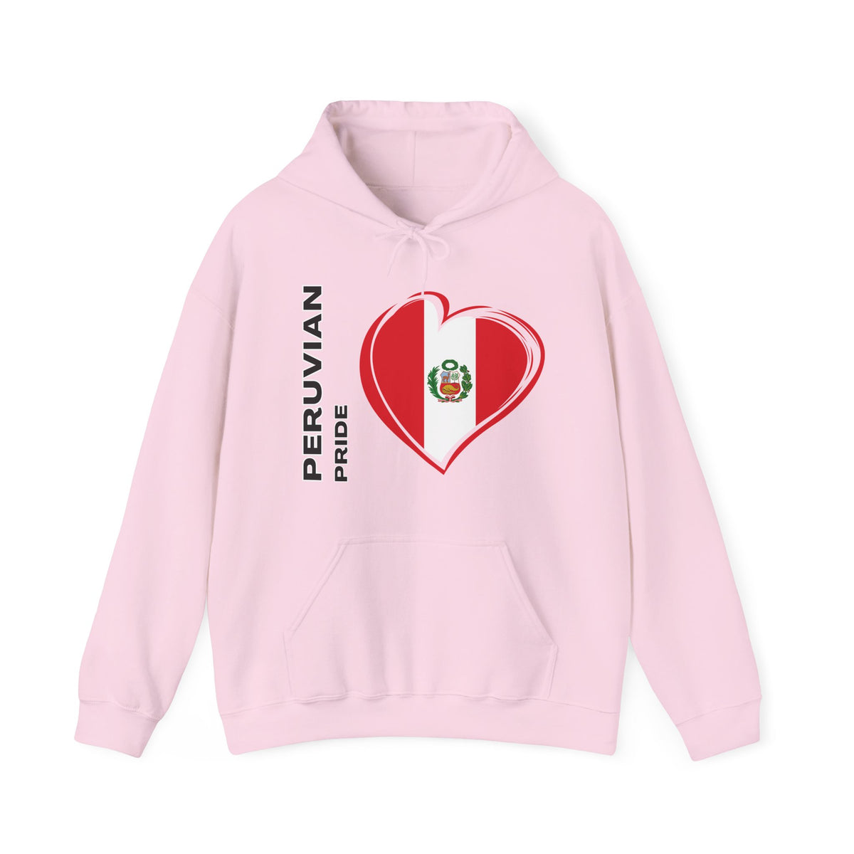 Best Peruvian Pride Hoodie - Peru Flag Heart Gift, Unisex