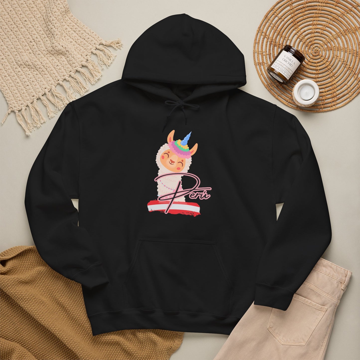Best Peruvian Unisex Hoodie "Llamacorn Perú"