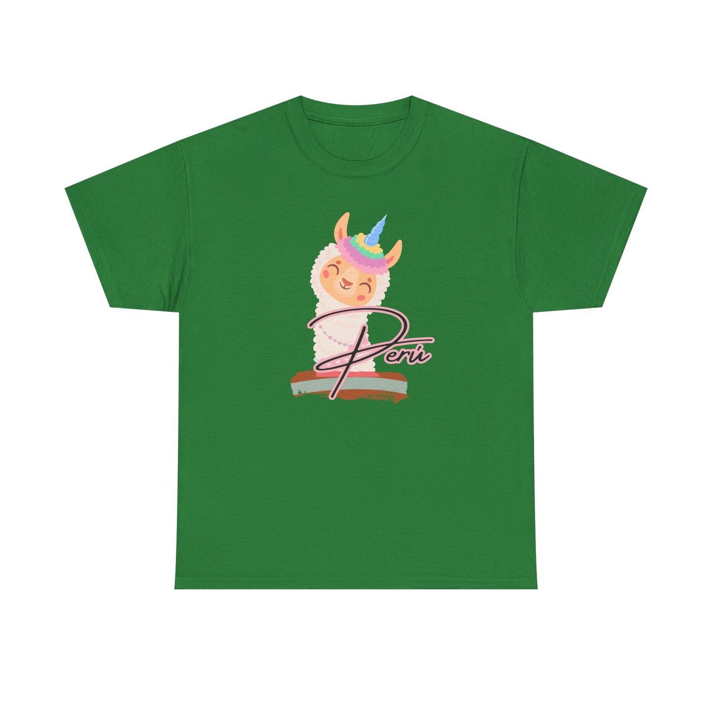 Best Peru Unicorn Llama T-Shirt USA Unisex Cute Peru Pride Tee