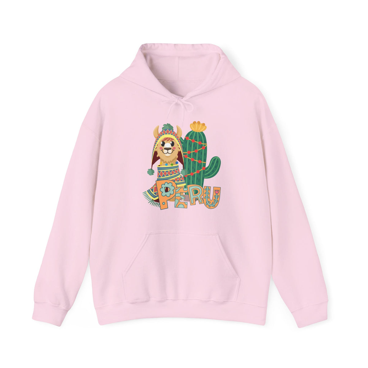 Best Peru Llama Cactus Hoodie - Peruvian Pullover