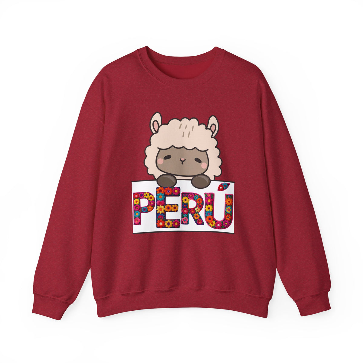 Best Peru Floral Llama Sweatshirt - Crewneck