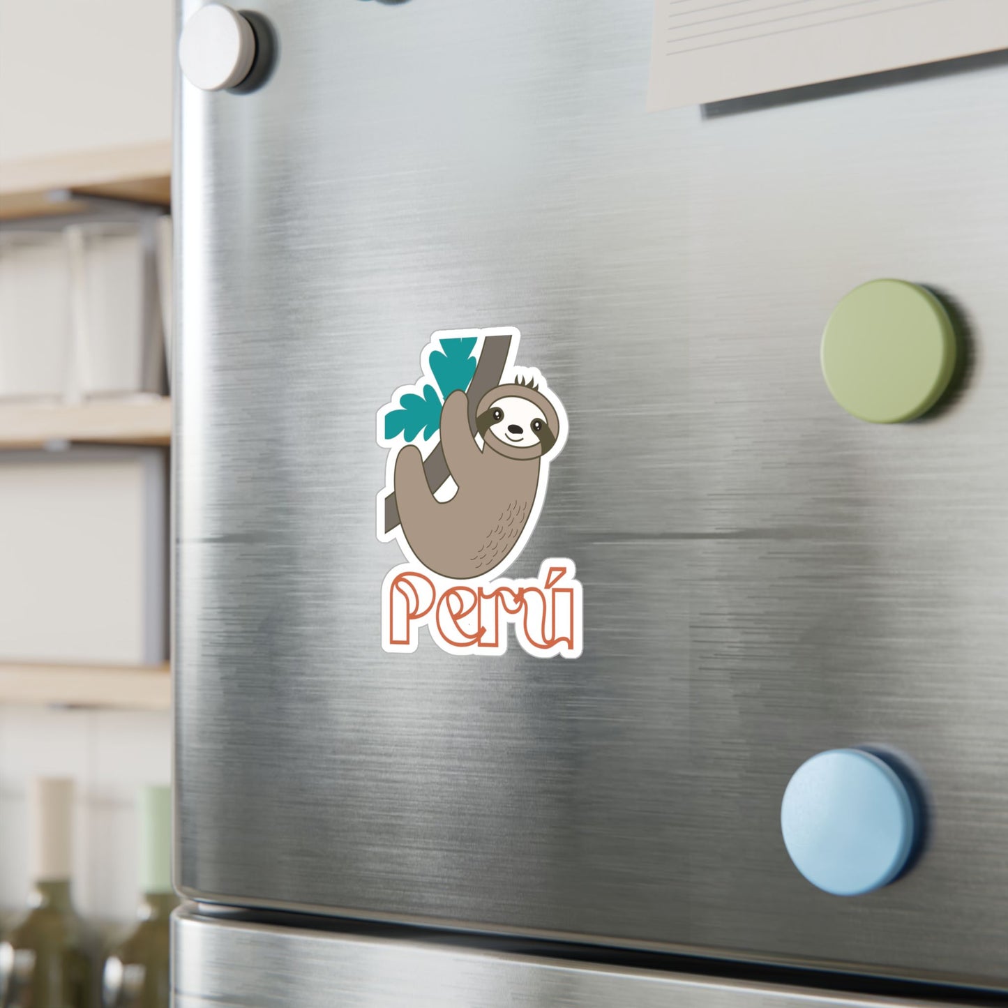 Best Peru Sloth Sticker USA Waterproof Vinyl Decal