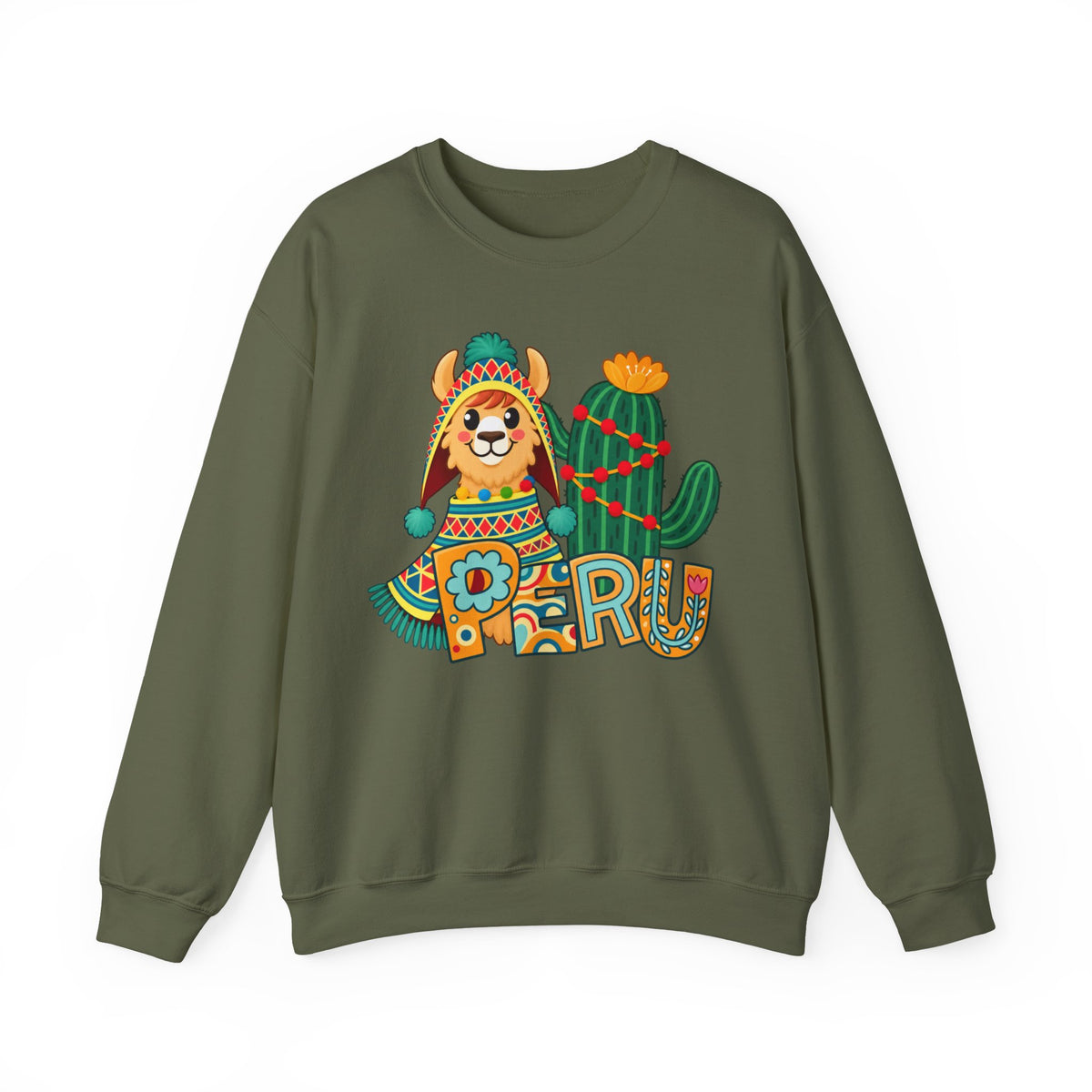 Best Peru Llama Sweatshirt - Cozy Peruvian Crewneck Gift