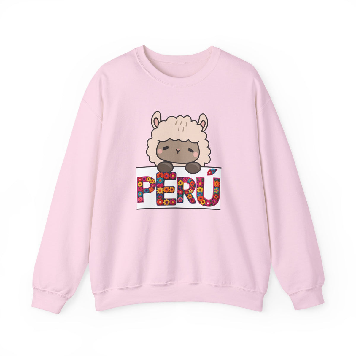 Best Cute Alpaca Peru Sweatshirt - Kawaii Floral Crewneck