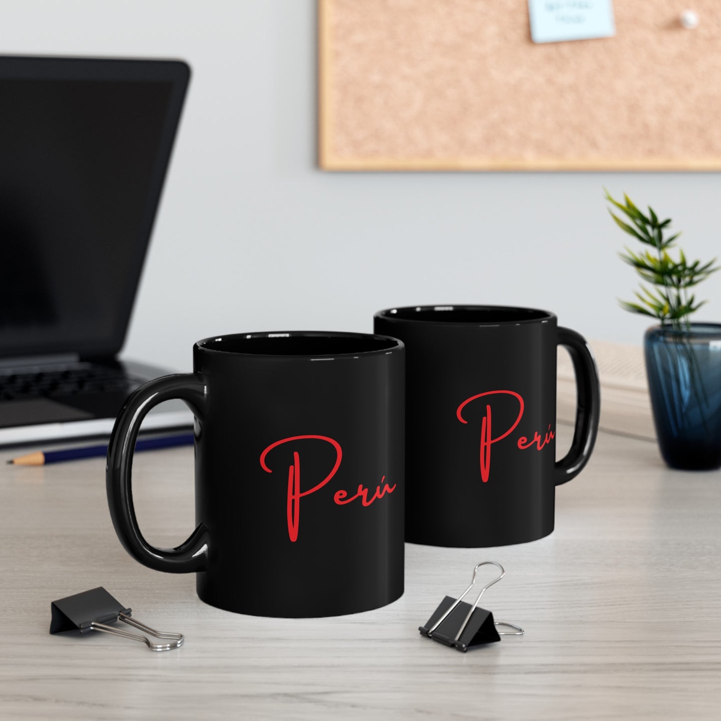 Best Peruvian Coffee Black Mug (11oz, 15oz) "Peru"