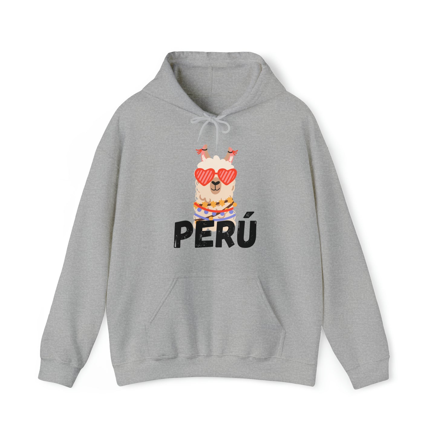 Peruvian Unisex Hoodie "Cozy Elegance,Peruvian Llama" 2024