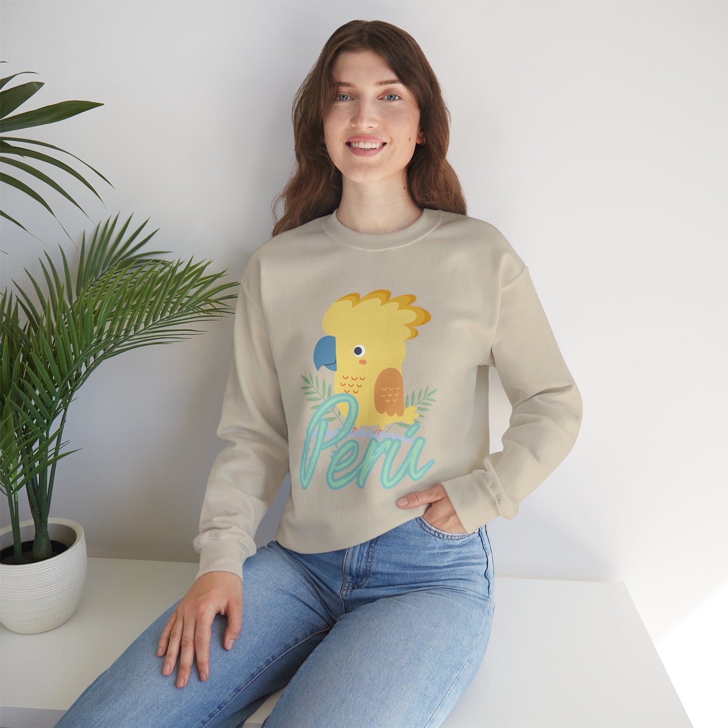 Best Unisex Sweatshirt Peruvian Inspired "Gallito de la Rocas"