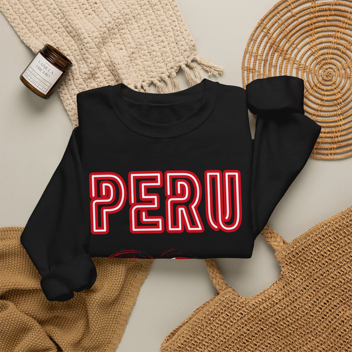 Best Peru Heart Flag Sweatshirt - Crewneck