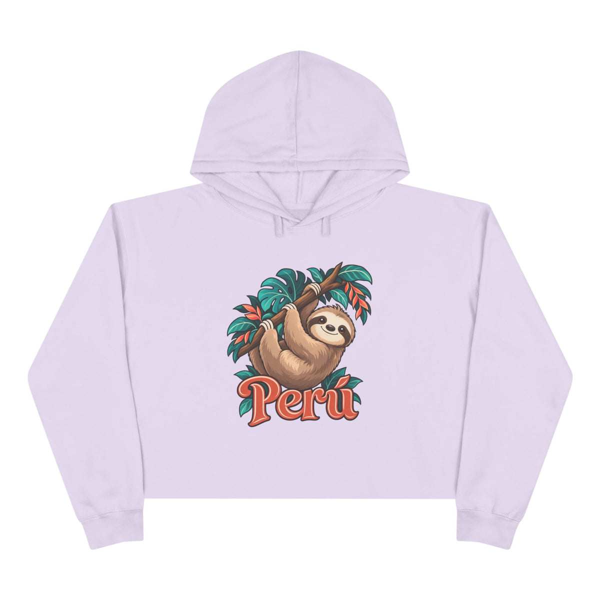 Best Peru Sloth Crop Hoodie - Cute Amazon Perezoso Gift