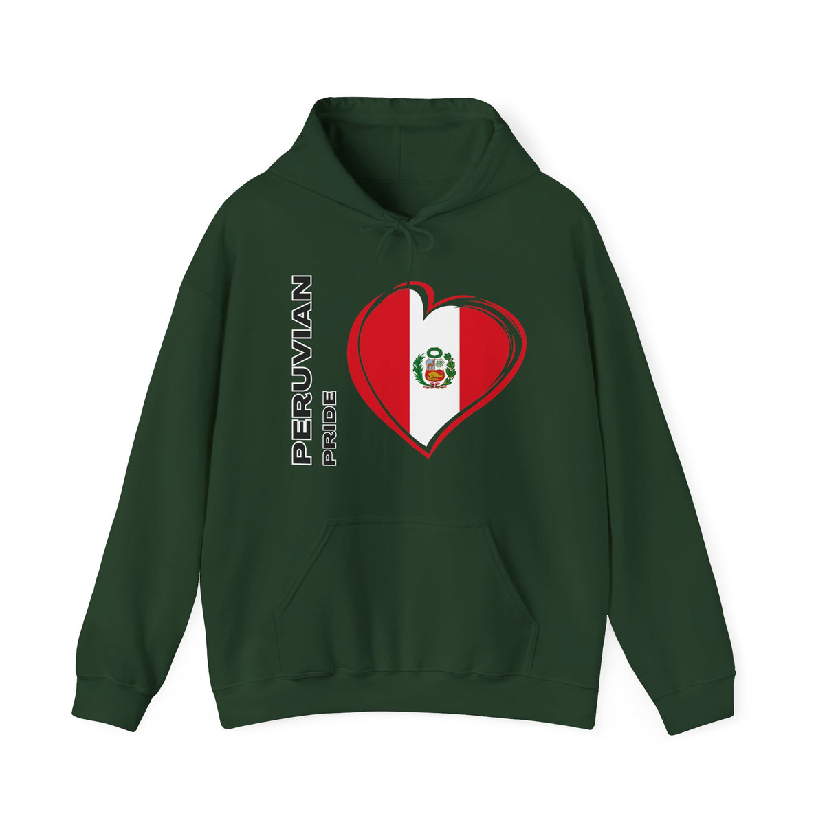 Best Peruvian Pride Hoodie - Peru Flag Heart Gift, Unisex