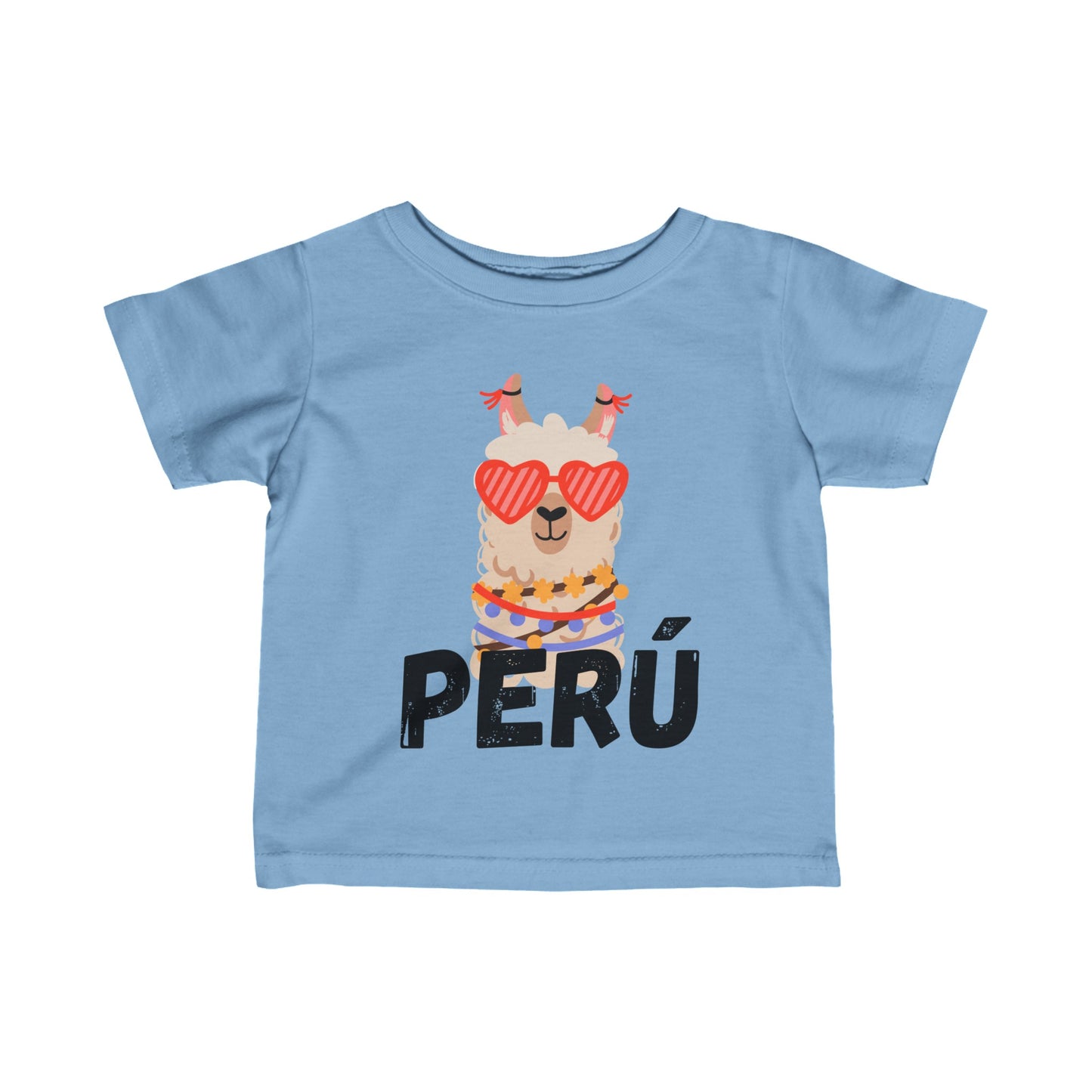 Best Peruvian Infant Fine Jersey Tee "Peru Lama Heart"