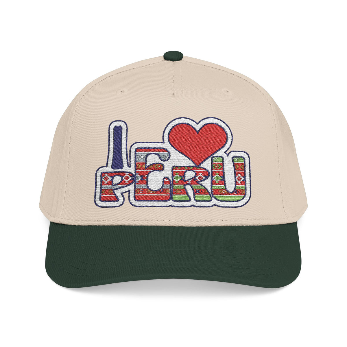 Best I Love Peru Hat - Embroidered Andean Textile Cap